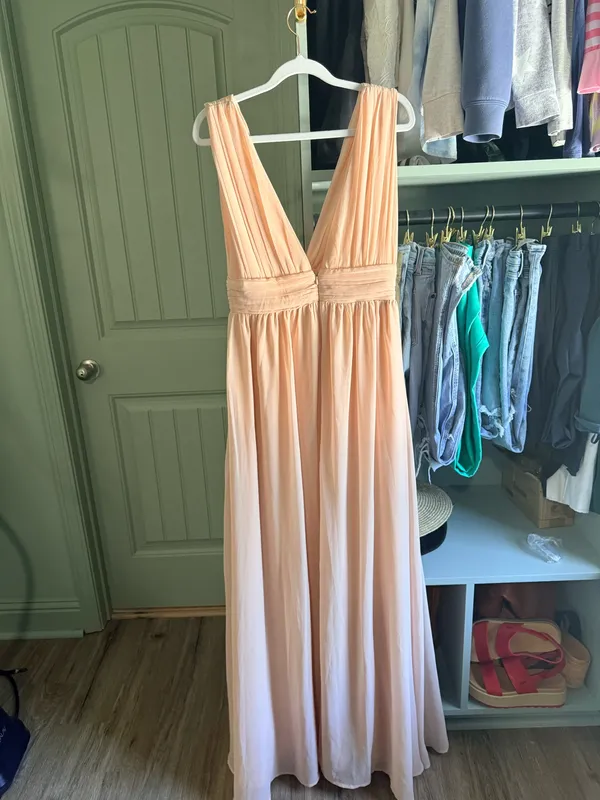 Lulus Heavenly Hues Champaign Maxi Dress - Image 2