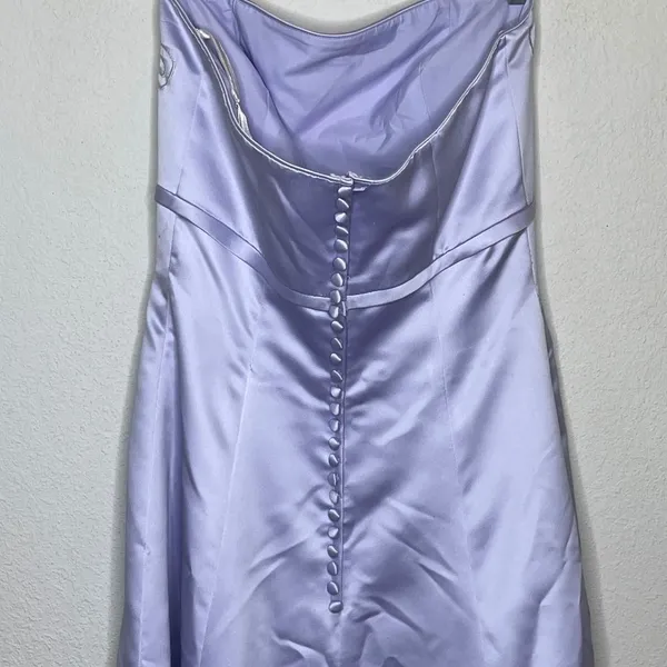 Vintage Amy Lee Hilton Bridal Formal Dress Lavender - Image 4