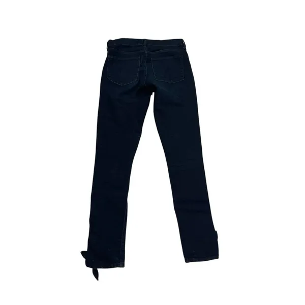 Gap Denim Jegging Indigo Blue High Rise Pants SZ 28 Tall Ankle Tied Bow - Image 2