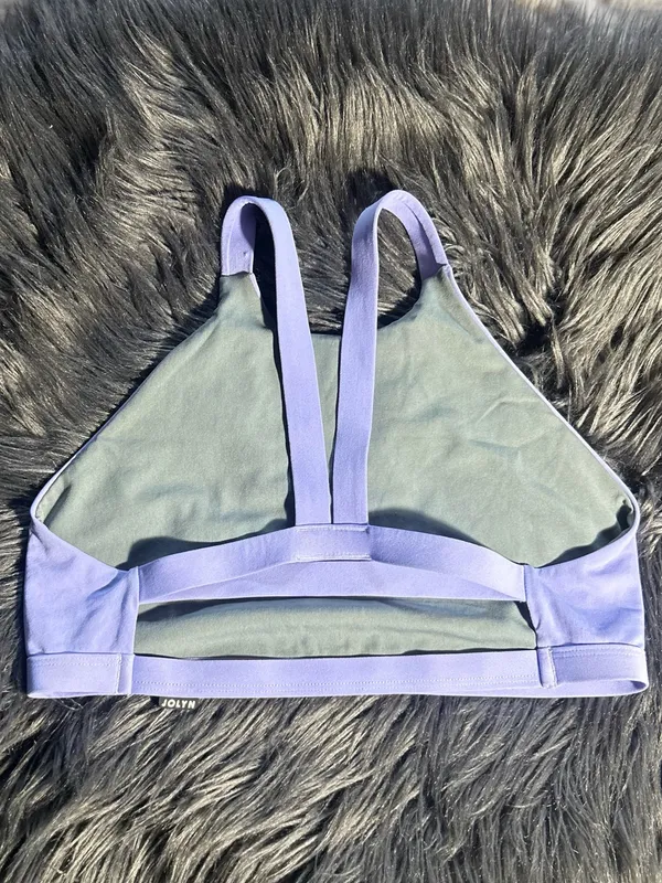JOLYN KAYLEE TOP Lavender Strappy Back Women's Swim Top Size Medium - Image 4