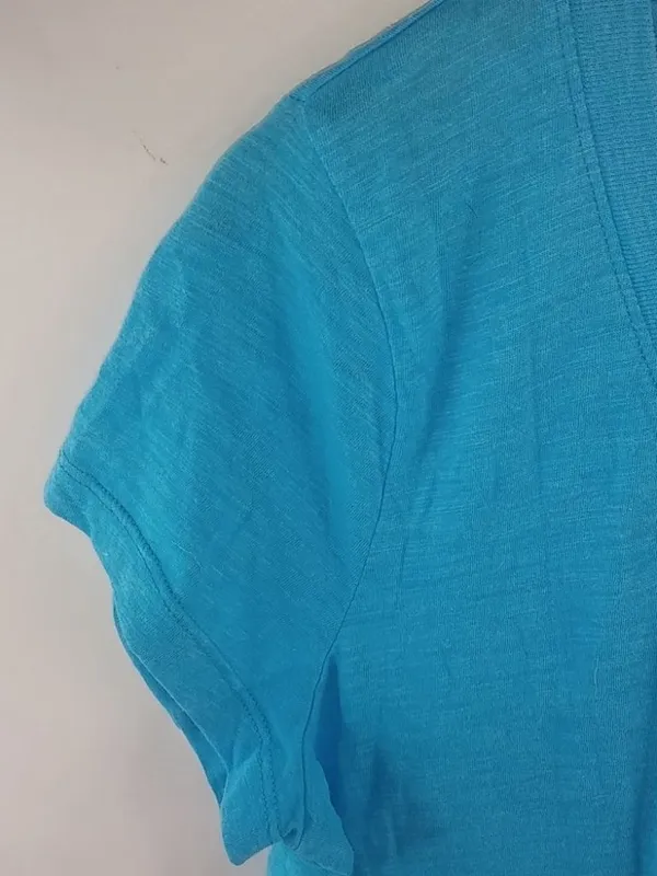 SO L Turquoise Short Sleeved Tee Top - Image 5