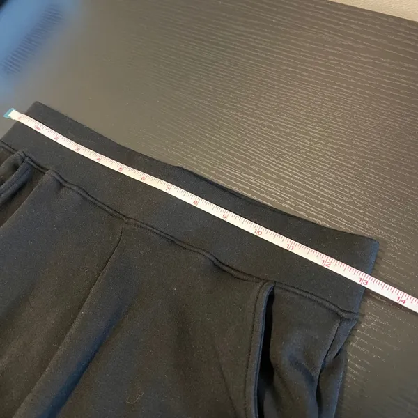 AYR The Supercool Black Wide Leg Crop Pants Pima Cotton Modal Small - Image 8