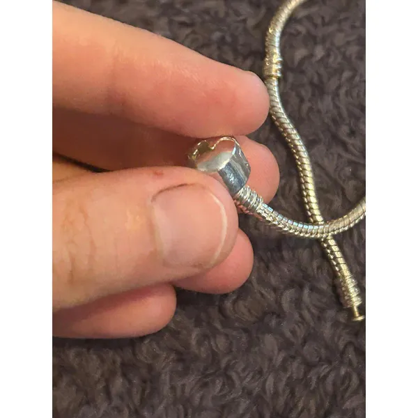 C401 7.5 inch bracelet no charms 925 sterling silver - Image 4