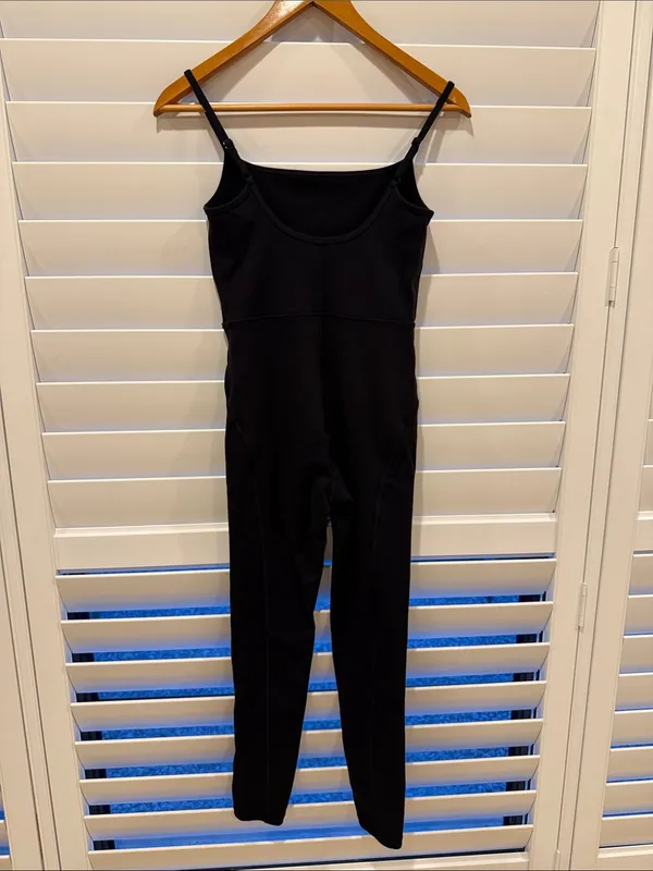Wilfred Black Slim Spaghetti-Strap Jumpsuit - Image 4
