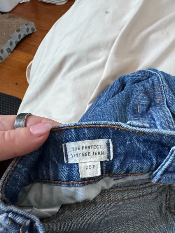 Madewell Jeans Perfect Vintage Straight Leg Denim 25P petite - Image 3