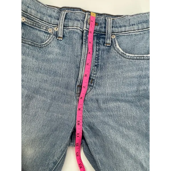 Madewell‎ The Perfect Vintage Jean Straight Size 25 Distressed Raw Hem Y2K 90s - Image 7