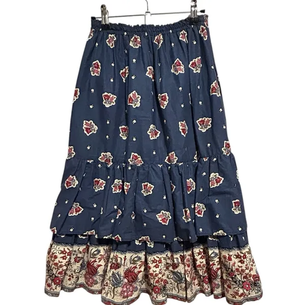 Vintage Peasant Skirt 70/80’s French Provencales Prairie Skirt Made in France - Image 6