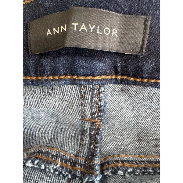 Ann Taylor The Skinny Modern‎ Fit Jeans Dark Indigo Blue Stretch Size 10 70268 - Image 4
