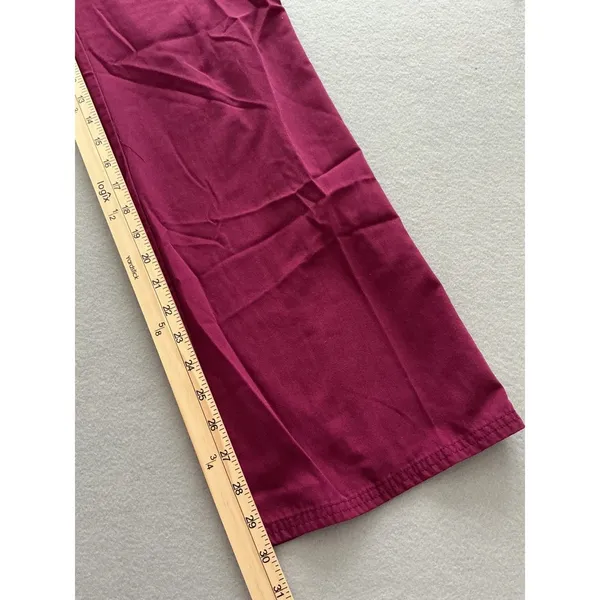 Scrubstar‎ Cargo Scrub Pants XS Wine Burgundy Drawstring Elastic Waist Medical - Image 6