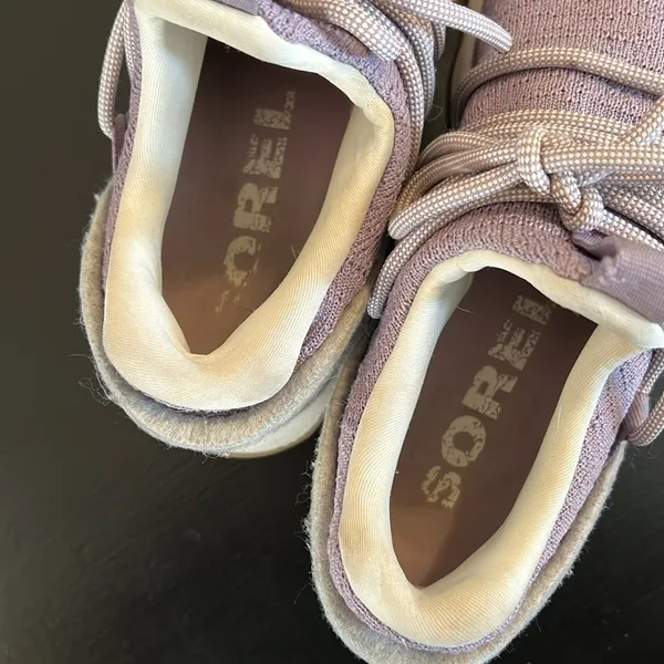 Sorel Kinetic Lite Lace Sneakers Lavender Purple Knit‎ Grey Felt Women 7.5 - Image 6