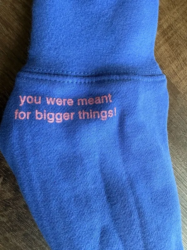 The Mayfair Group Hoodie Size S/M Blue Nice Person - Image 3