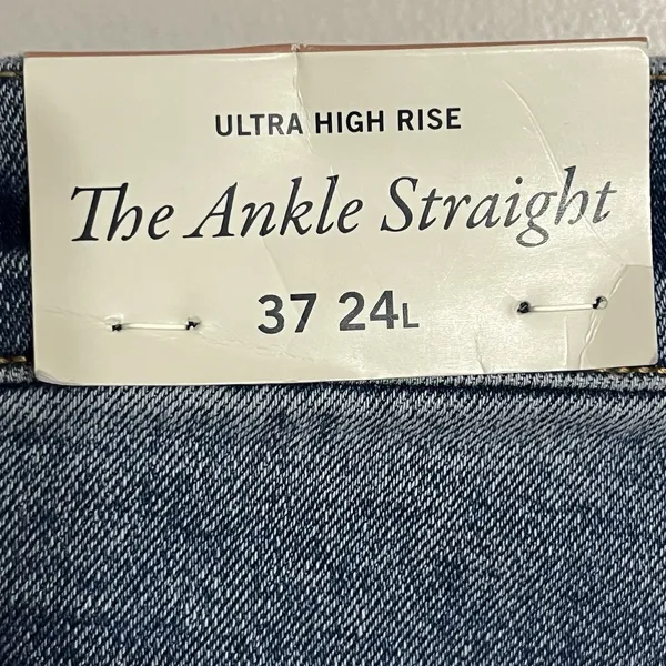 NWT Abercrombie & Fitch Ultra High Rise The Ankle Straight‎ Jeans Size 24 Long - Image 4
