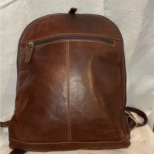 JACK GEORGES Voyager Small Convertible genuine leather Backpack/ Crossbody - Image 3