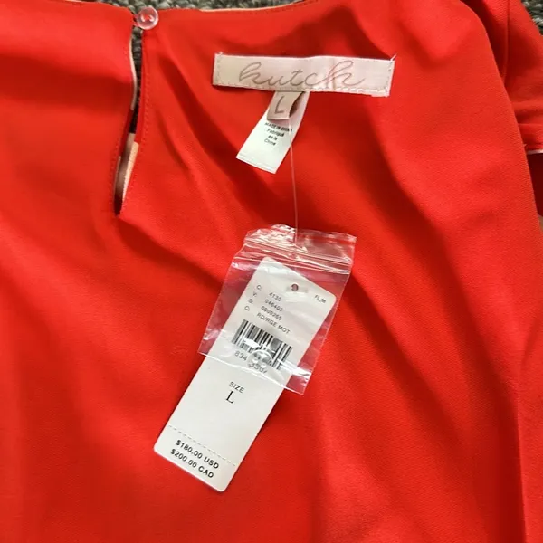 NWT Anthropologie Hutch Sleeveless Shirred Asymetrical Ruffle-Hem Dress - Image 5