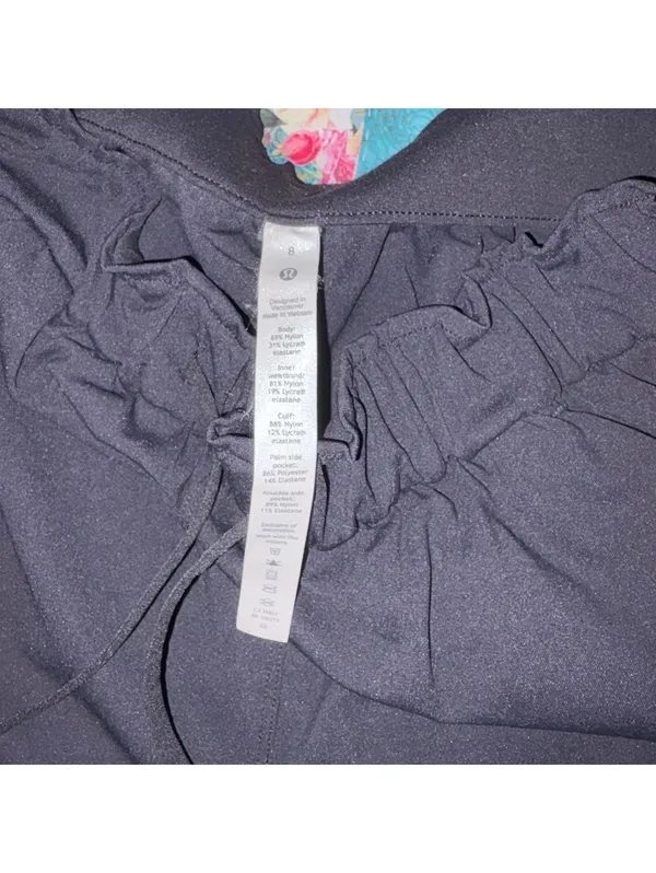 Lululemon $118 On The Fly Black Jogger Pants Elastic Waist Woman’s Size 8 - Image 6