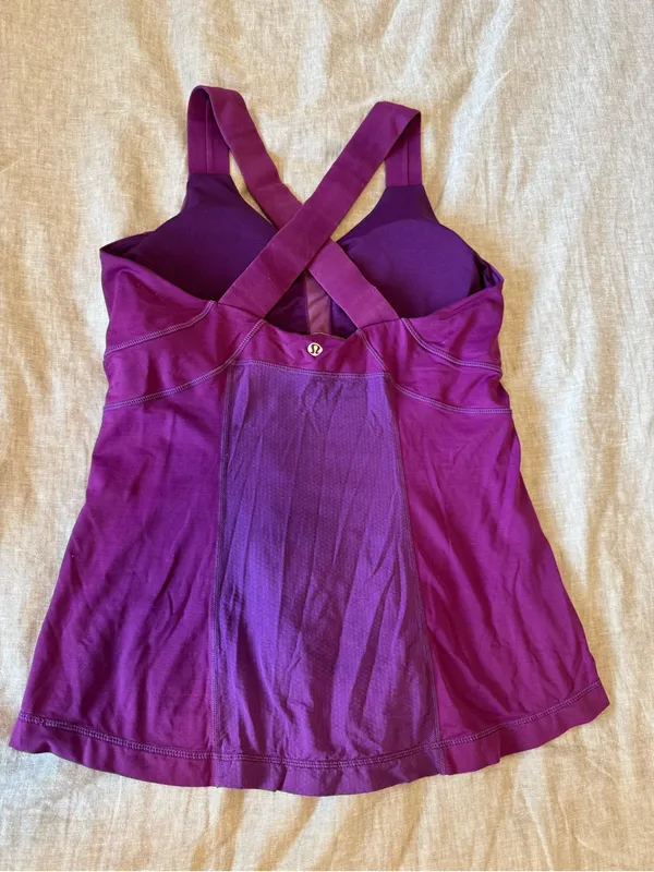 Lululemon Purple Workout Tank Top - Image 3