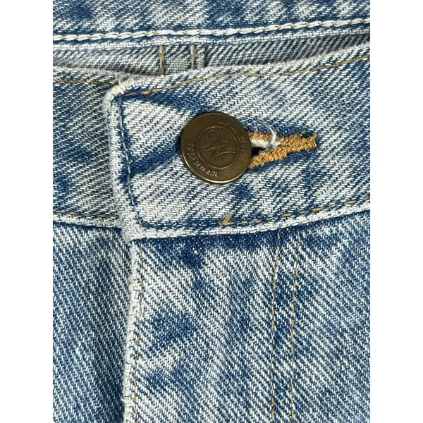 VTG Wrangler Med Wash High Waist Mom Jeans 90s 12 X 34 - Image 4