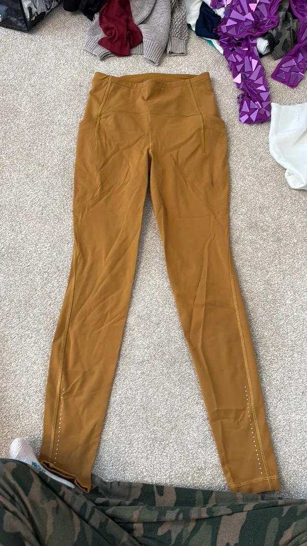Lululemon Swift Speed Gold Leggings - Image 4