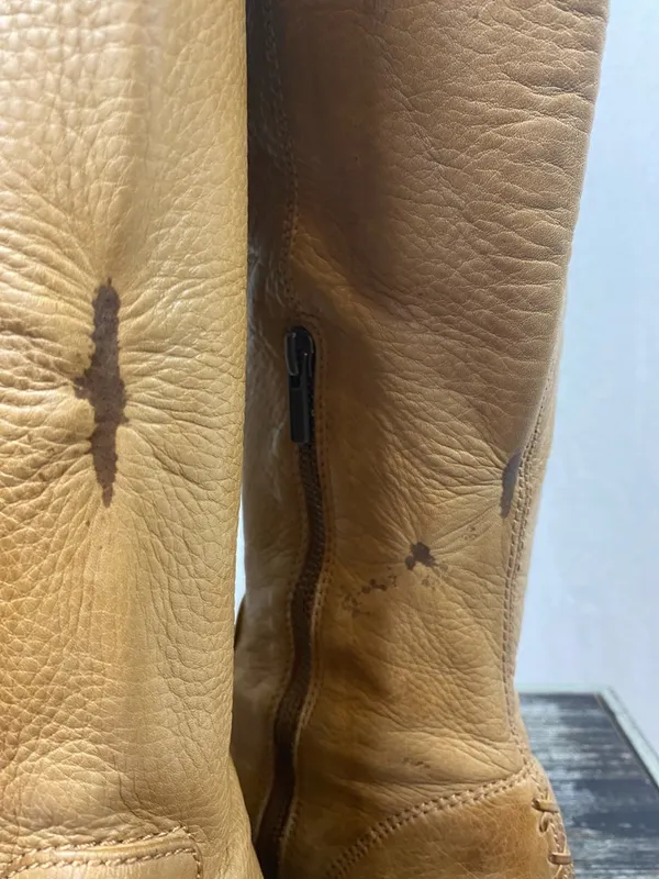 Frye Tan Leather Knee High Boots 7.5 - Image 9