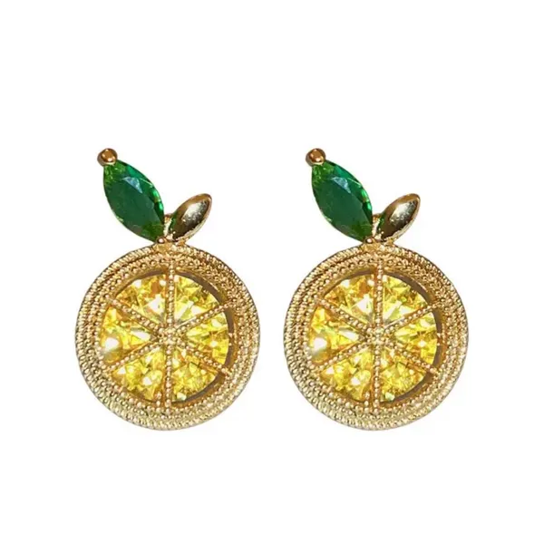 Lemon Drop Earrings Gold - Image 3