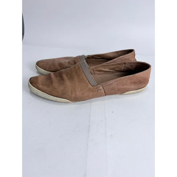 Frye Brown Nubuck Slip-On Flats Minimal Euro Comfort Travel‎ 8M - Image 14