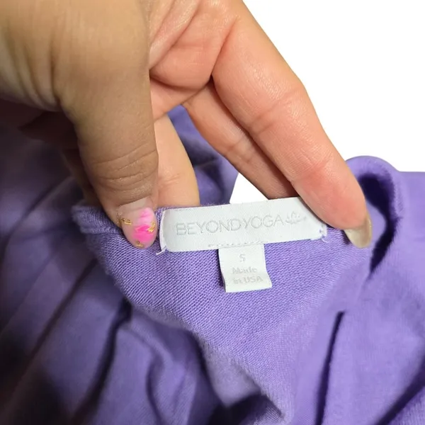 Beyond Yoga Wrapped Up Purple Pullover‎ Size: S - Image 6