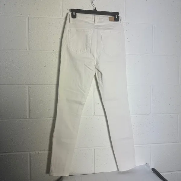 Paige Hoxton Ankle High Rise Skinny Jeans White Size 27 Made in USA - Image 5