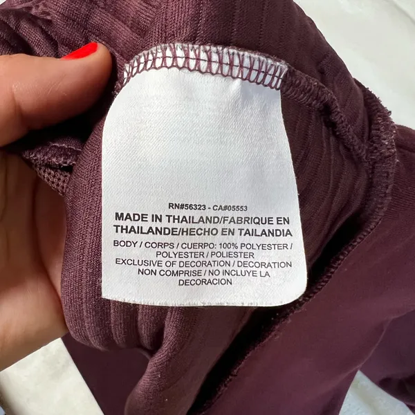 Nike Cropped‎ Boxy Sweatshirt Womens Small Burgundy Oversized Activewear - Image 8