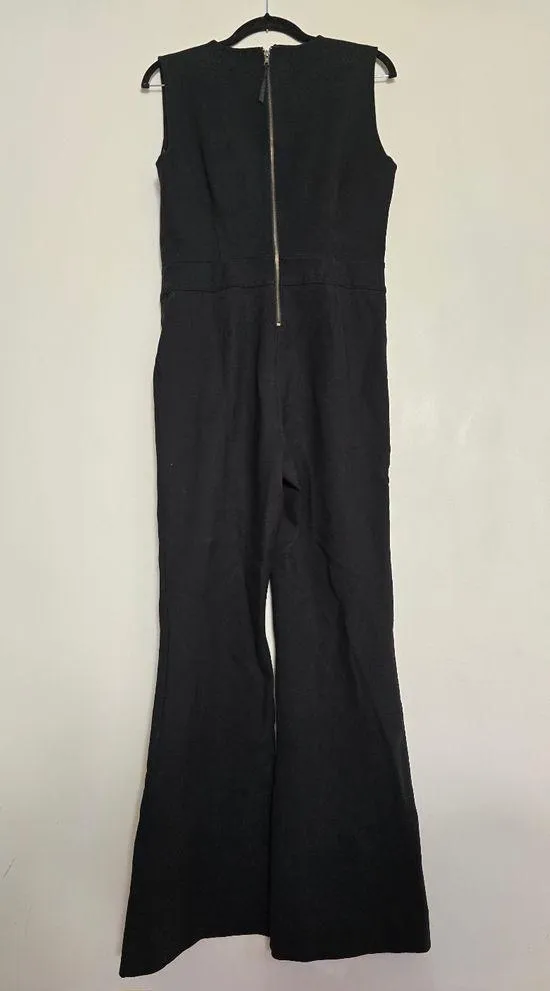 Spanx Women's The Perfect Sleeveless Jumpsuit Black 20383Q Flare Leg - Image 2