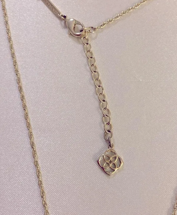 Kendra Scott crystal drop silver tone necklace - Image 3