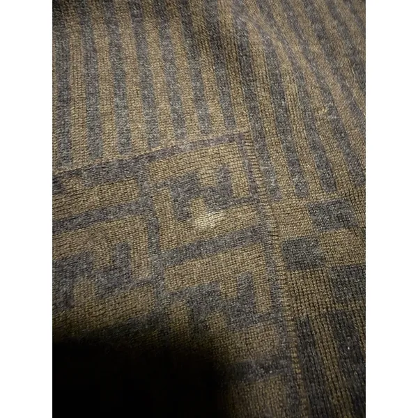 Fendi Merino Wool Vintage Brown Scarf Made In Italy Monogram Old‎ Money - Image 8