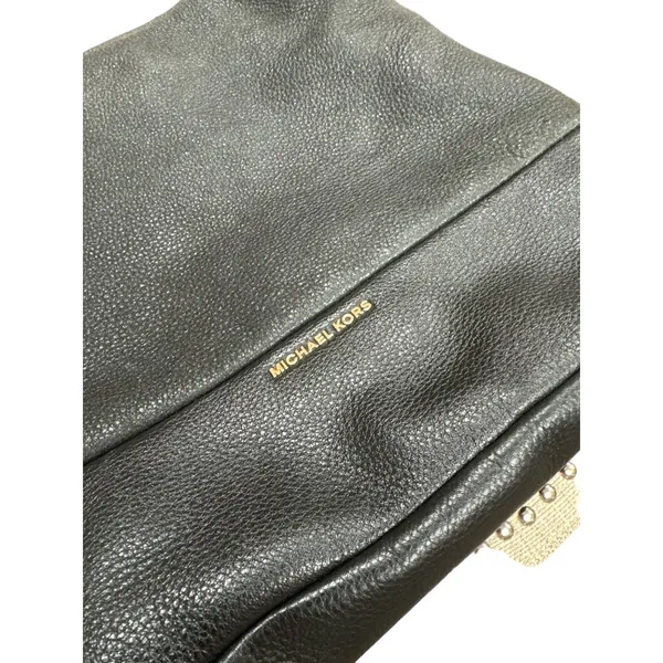Michael Kors black AUTHENTIC purse handbag shoulder bag pebble SKU 2524 - Image 3