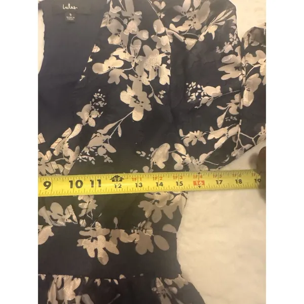 Lulu’s Womens Floral Print Wrap Mini Dress Small - Image 9