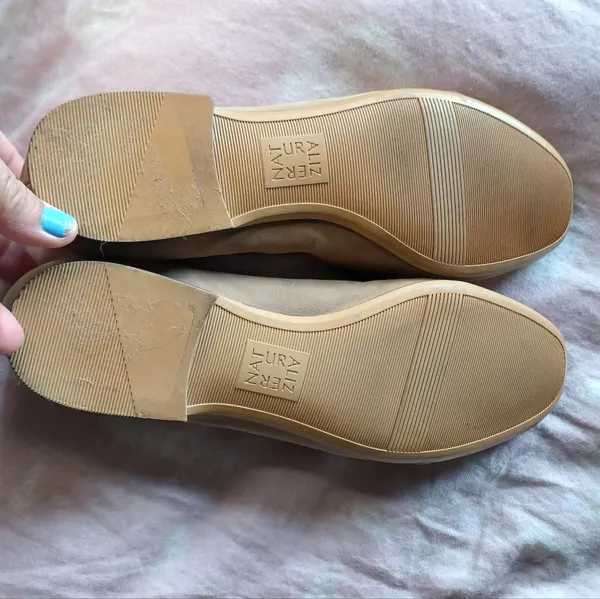 Naturalizer Tan Leather Loafers Size 9 Wide - Image 7