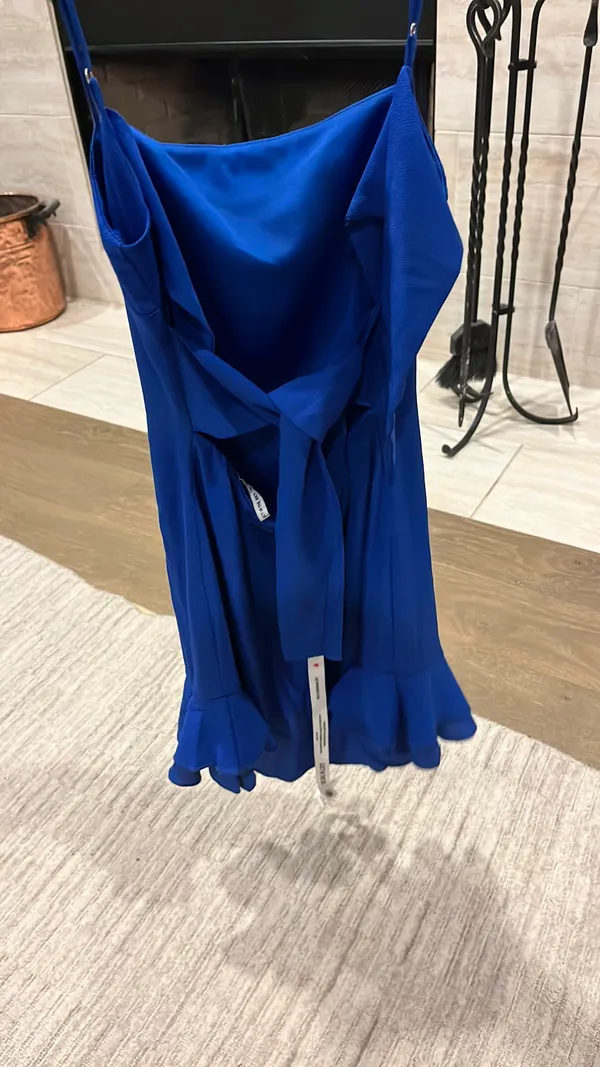 Lucy in the Sky Navy Ruffle Dress - Image 4