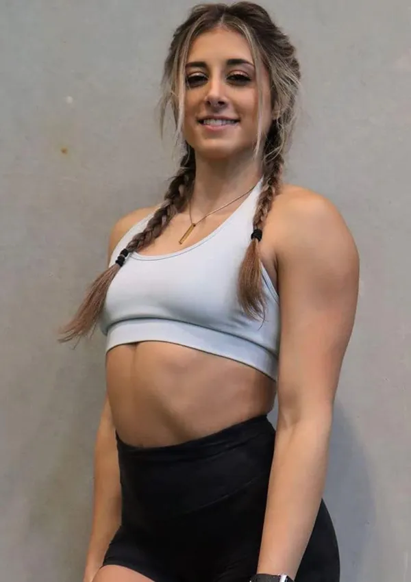 Blue Halter Workout Top - Image 4