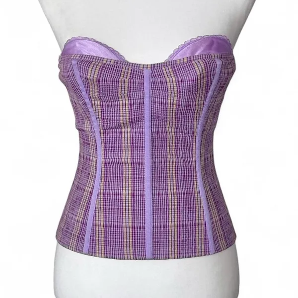 Y2K Vintage Victoria’s Secret Plaid Corset - Image 5