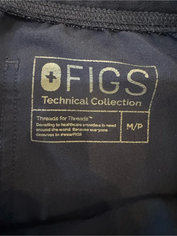 Figs Livingston Straight-Leg Scrub Pant navy blue size medium petite - Image 2