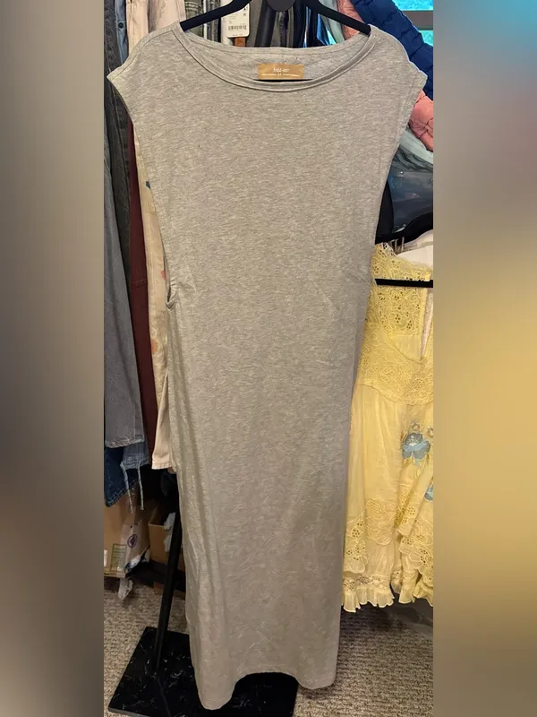 NWOT Free People Free-est Drift Street Cotton-Jersey Maxi Dress - Grey - S *IR* - Image 6