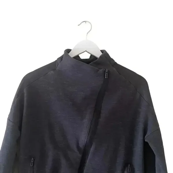 Adidas Heart Racer Track Tops Sporty Lightweight Jacket Black SZ M # 1787 - Image 3