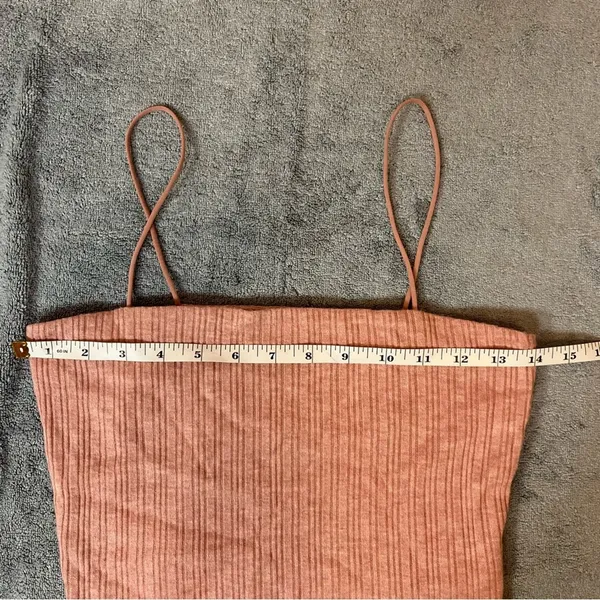 NWT Aeropostale Pink Seriously Soft Cropped Bungee Cami‎ Tank Top Size Medium - Image 4