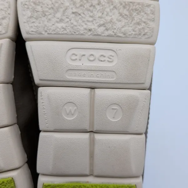Crocs Stretch Sole Ballet Canvas Flats Khaki Tan‎ Womens 7 Comfort Walking Shoes - Image 8