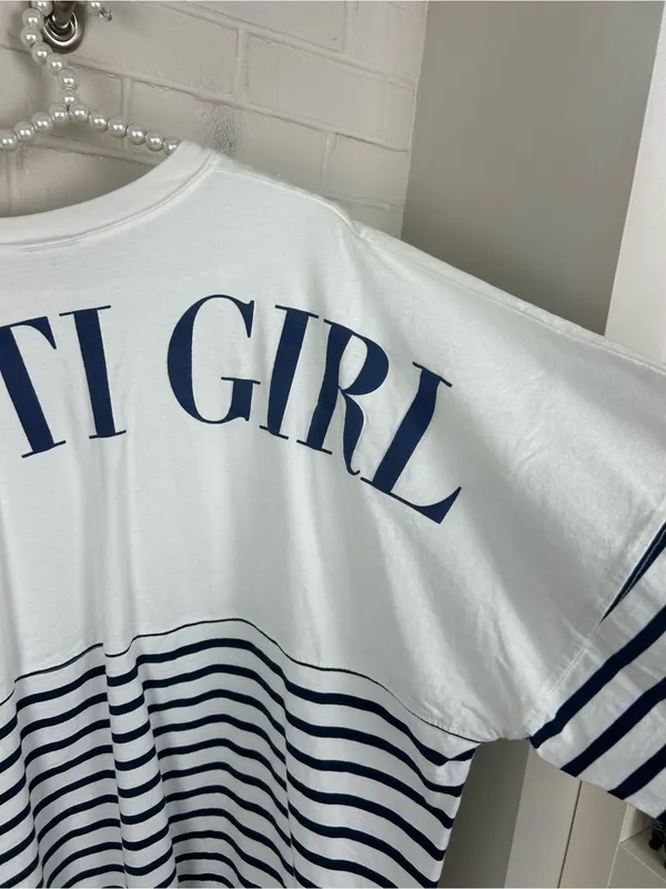 Spirit Jersey “Nauti Girl” Striped Nautical Long Sleeve Top Size XXL - Image 12
