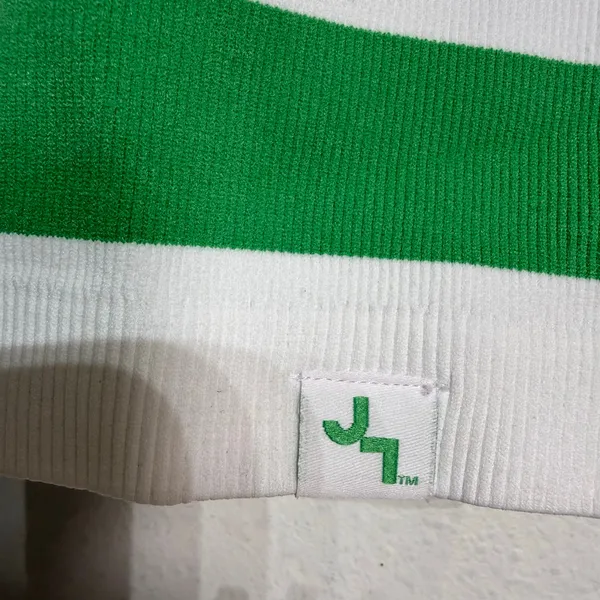 JoyLab Green White Striped Crop Tank Top Sz XL - Image 5