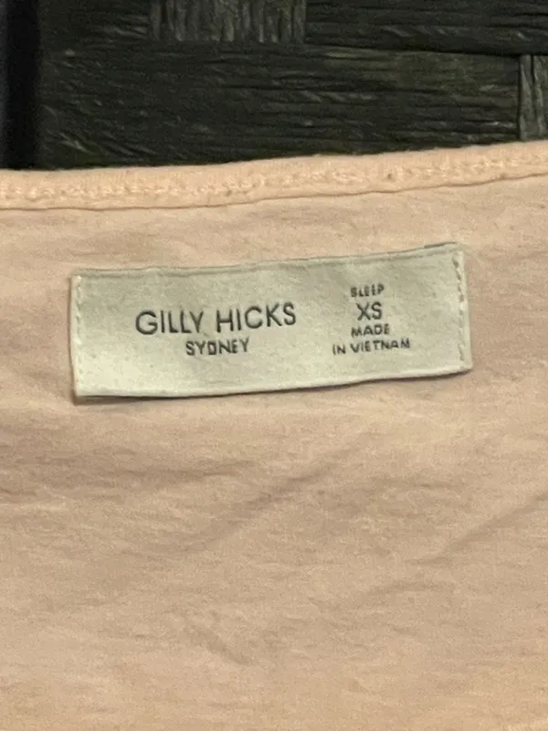 Gilly Hicks Pink Cropped Active Stretch Crop Top Sz XS "Be Your Own Bae" - Image 5