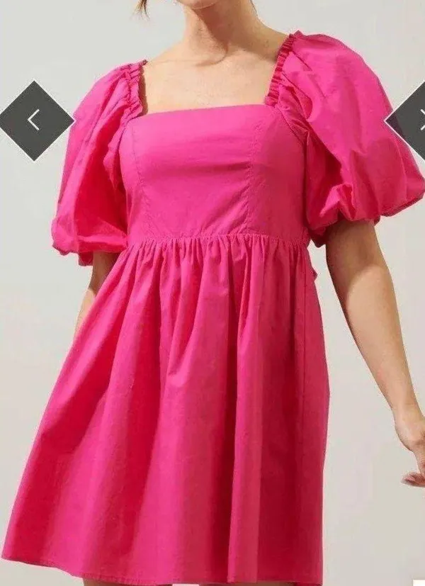 Marion Puff Sleeve Dress - Image 3