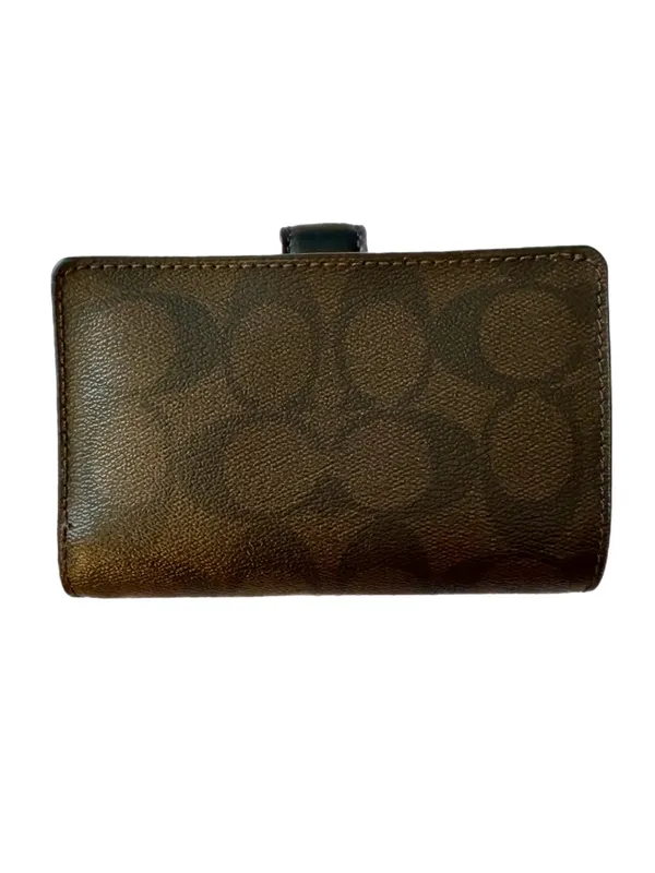 COACH Medium Corner Zip Wallet in Brown Signature - Image 5