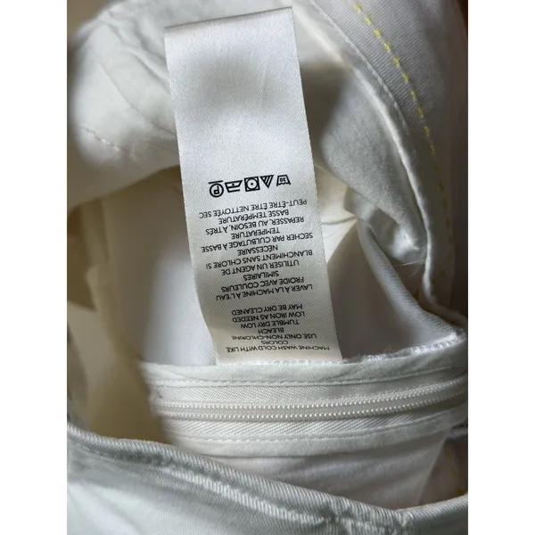 Anthropologie Maeve Pleated Shorts Size 2 White High Waist Cotton Stretch - Image 5
