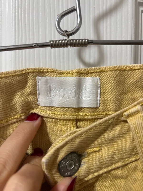 Boyish Denim Skirt Yellow - Image 2