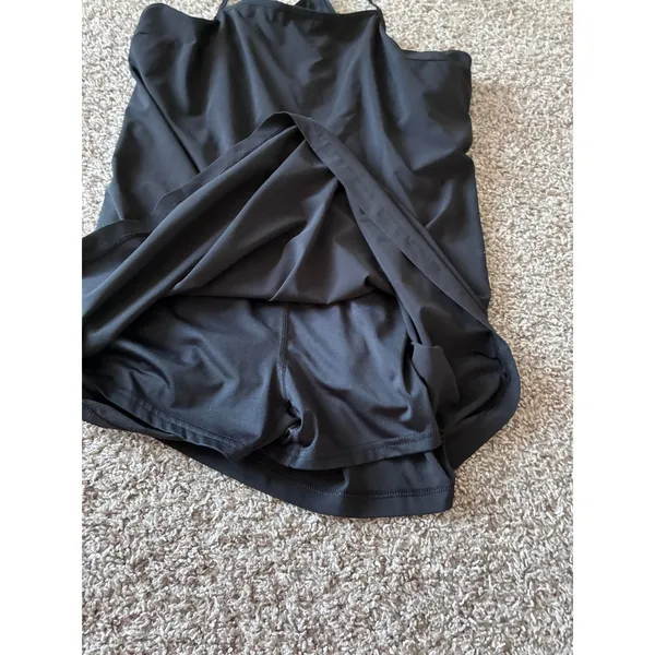 All in Motion Black Active Dress with Built-in Shorts and Bra Size L - Image 2